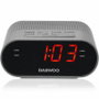 Daewoo Radio Reloj DW1219 AM/FM con salida Jack 3.5 mm